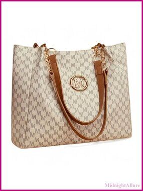 PU Leather Shoulder Handbag Foldable Sling Bag Travel Work